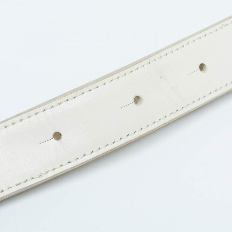 Pre Owned Cole Haan Off  White Leather Grand Series Tote
