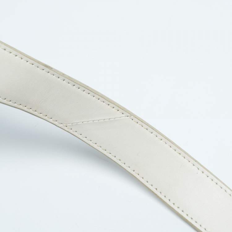 Pre Owned Cole Haan Off  White Leather Grand Series Tote