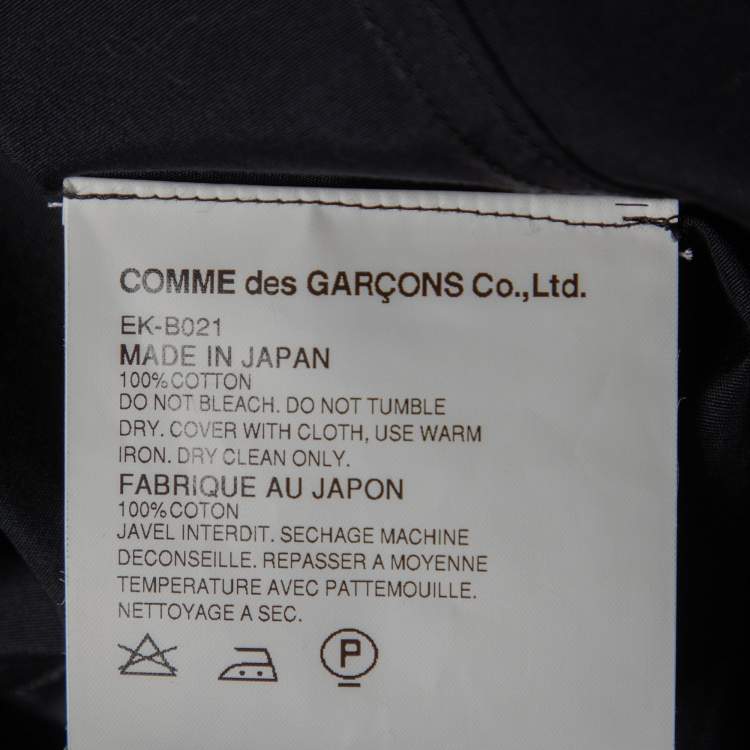 Pre Owned Comme des Garcons Black Cotton Jacket (One Size)