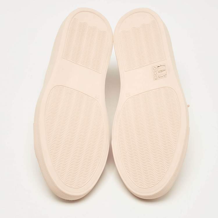 Pre Owned Common Projects Beige Leather Achilles Sneakers Size 36