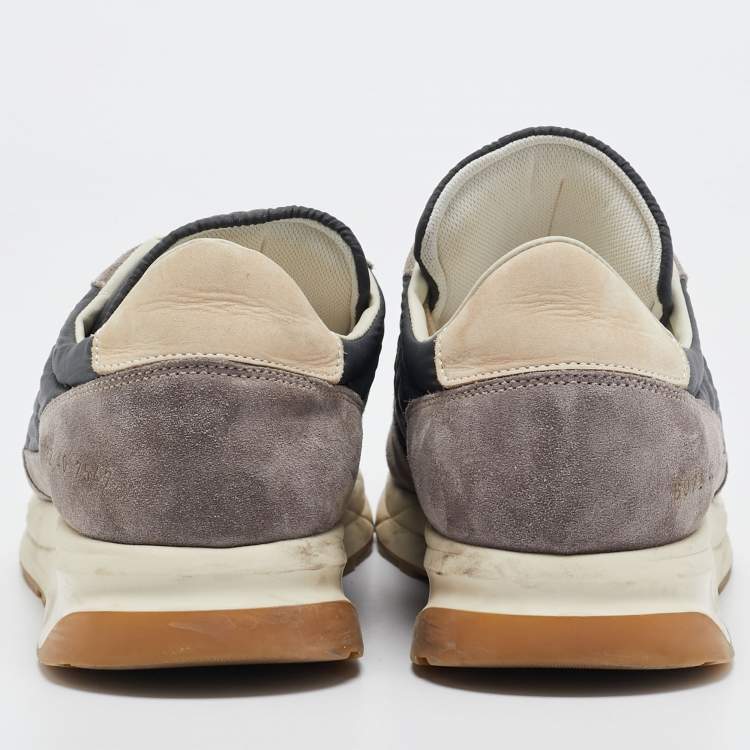 Pre Owned Common Projects Grey Suede and Nylon Track Classic Sneakers Size 40