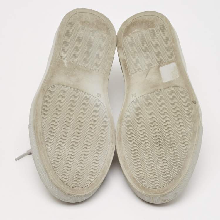 Pre Owned Common Projects Grey Suede Achilles Lace Up Sneakers Size 38