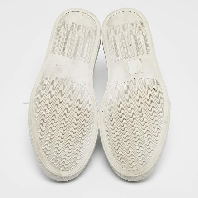 Pre Owned Common Projects White Leather Achilles Sneakers Size 40