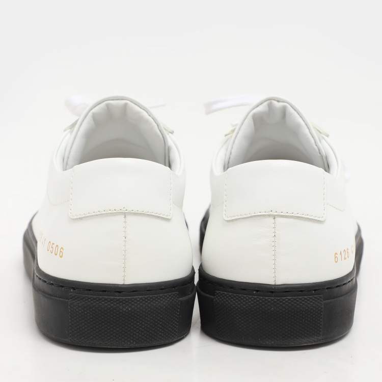Pre Owned Common Projects White Leather Achilles Sneakers Size 41