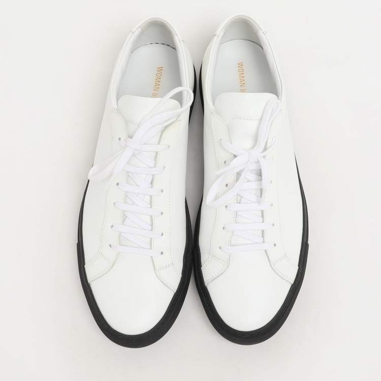 Pre Owned Common Projects White Leather Achilles Sneakers Size 41