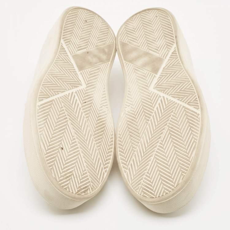 Pre Owned Common Projects White Canvas Slip On Sneakers Size 36