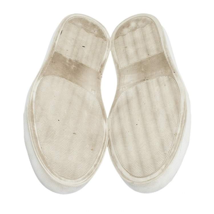 Pre Owned Common Projects White Original Achilles Leather Low Trainer Size IT 41