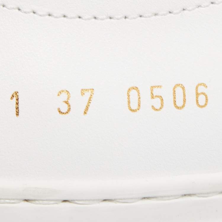 Pre Owned Common Projects White Leather Achilles Low Top Sneakers Size 37