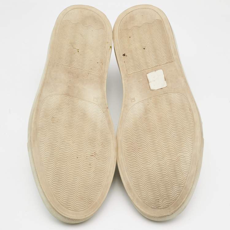 Pre Owned Common Projects White Leather Achilles Low Top Sneakers Size 38