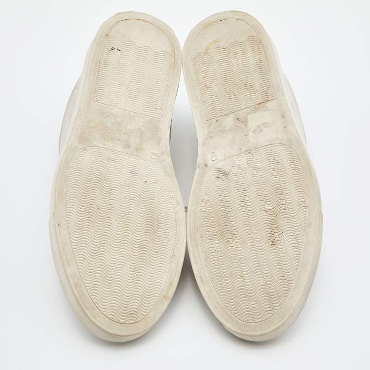 Pre Owned Common Projects Grey Suede Achilles Lace Up Sneakers Size 38