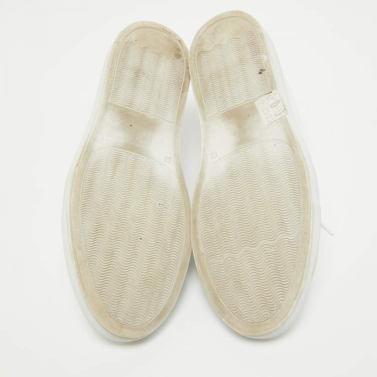 Pre Owned Common Projects White Leather Achilles Sneakers Size 38
