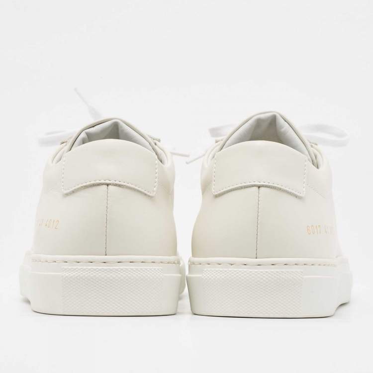 مملوكة مسبقًا Common Projects Off White Leather Achilles Sneakers Size 41