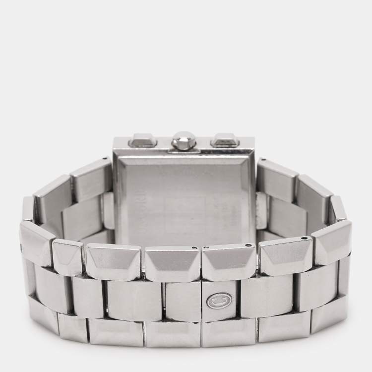 Pre Owned Concord Silver Guilloche Stainless Steel La Scala 14.H1.1371 Women's Wristwatch 30 mm