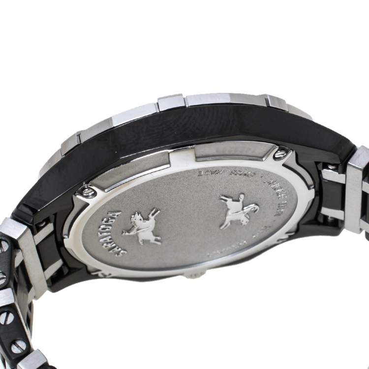 Pre Owned Concord White Mother Of Pearl Two-Tone Stainless Steel Diamond Saratoga CC.02.3.36.1091S Women's Wristwatch 31 mm