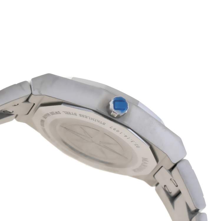 Pre Owned  Concord White Mother Of Pearl Stainless Steel Mariner 05.3.14.1097 Women's Wristwatch 30 mm
