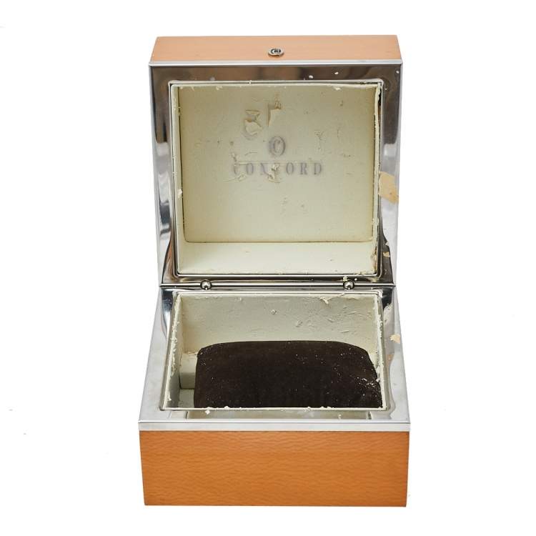 Pre Owned Concord Silver 18K Rose Gold & Stainless Steel Diamond Saratoga 02.3.15.1010 S Women's Wristwatch 35.50 mm