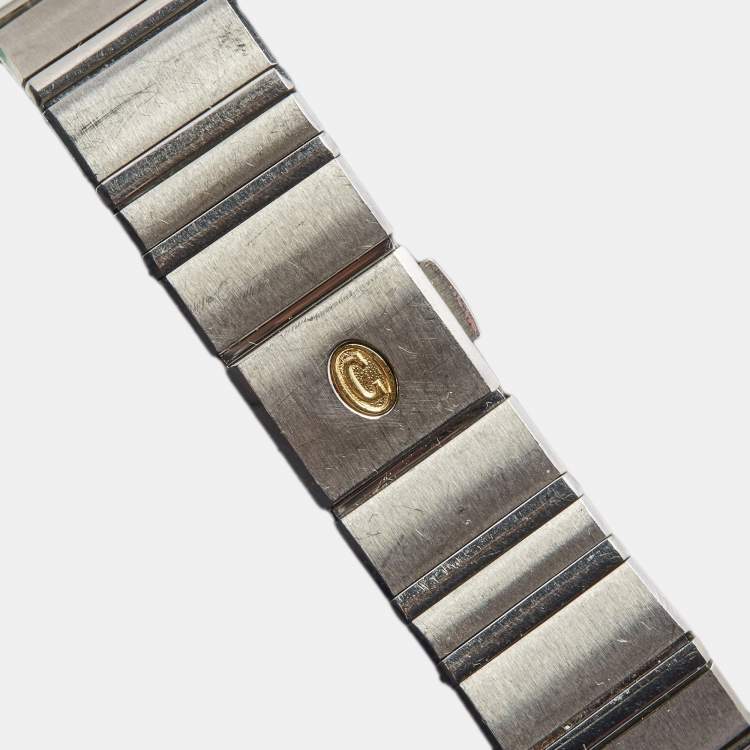 Pre Owned Concord White 18k Yellow Gold Stainless Steel Mariner 15.57.1500 Women's Wristwatch 27 mm