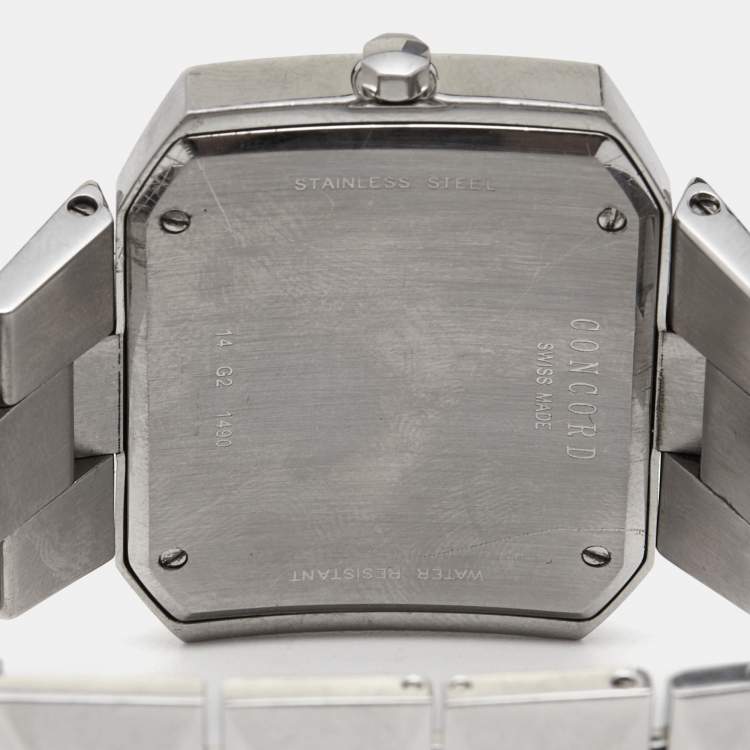Pre Owned Concord Mother of Pearl Stainless Steel La Scala 14.G2.1490 Women's Wristwatch 39 mm 