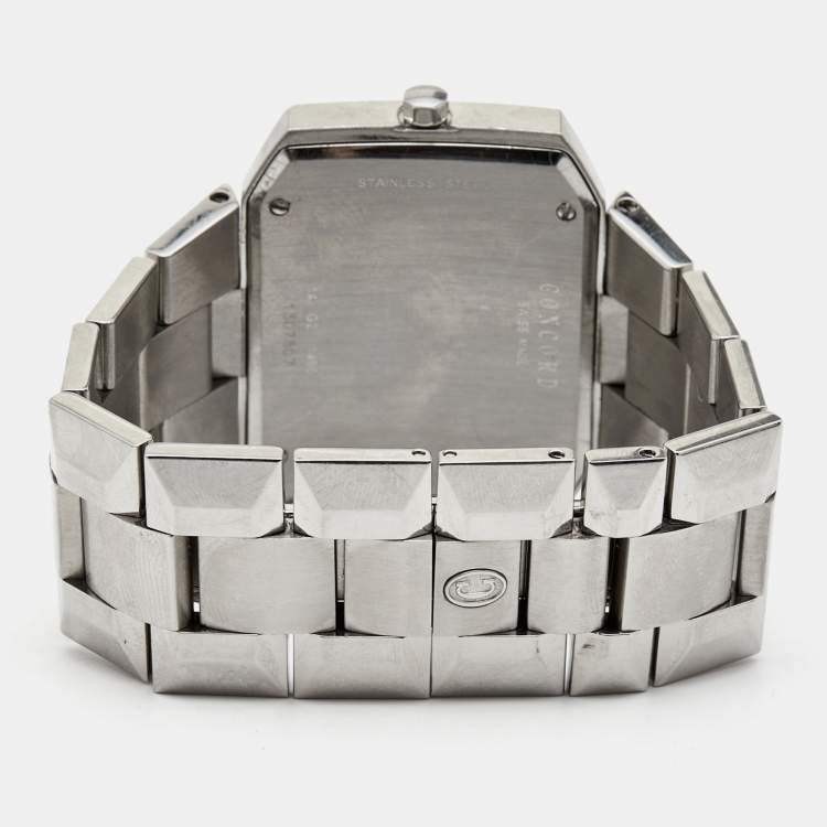 Pre Owned Concord Mother of Pearl Stainless Steel La Scala 14.G2.1490 Women's Wristwatch 39 mm 