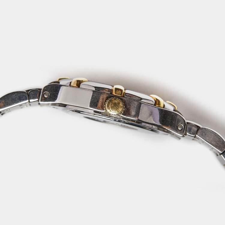 Pre Owned Concord White Two-Tone Stainless Steel Saratoga 115.73.287.G Women's Wristwatch 23 mm