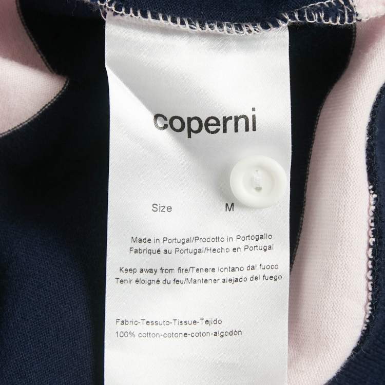 Pre Owned بوديسوت قطن مقلم وردي / كحلي كوبيرني مقاس متوسط - ميديوم