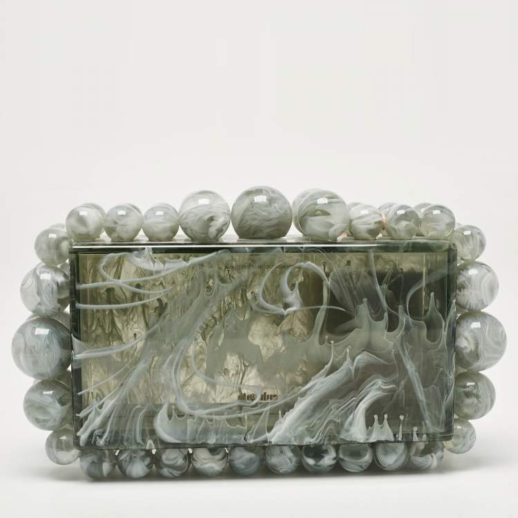 Pre Owned Cult Gaia Grey Acrylic Seaspray EOS Clutch