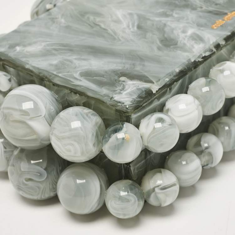 Pre Owned Cult Gaia Grey Acrylic Seaspray EOS Clutch