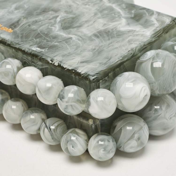 Pre Owned Cult Gaia Grey Acrylic Seaspray EOS Clutch