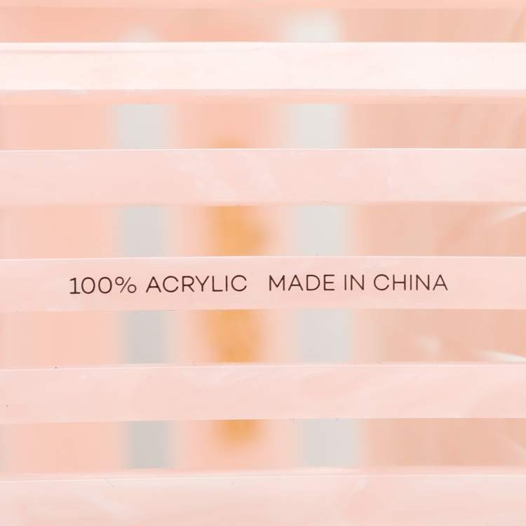 Pre Owned Cult Gaia Pink Acrylic Mini Ark Bag