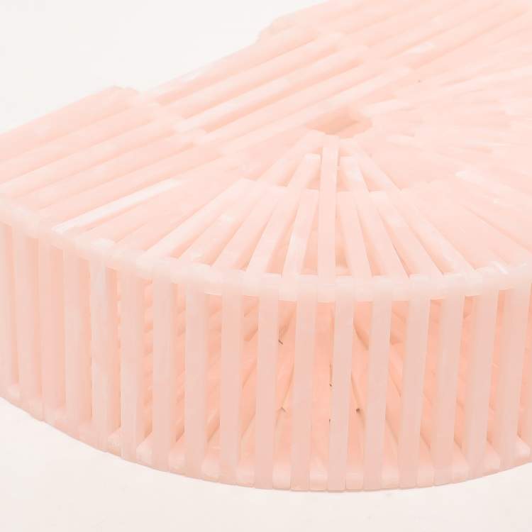 Pre Owned Cult Gaia Pink Acrylic Mini Ark Bag
