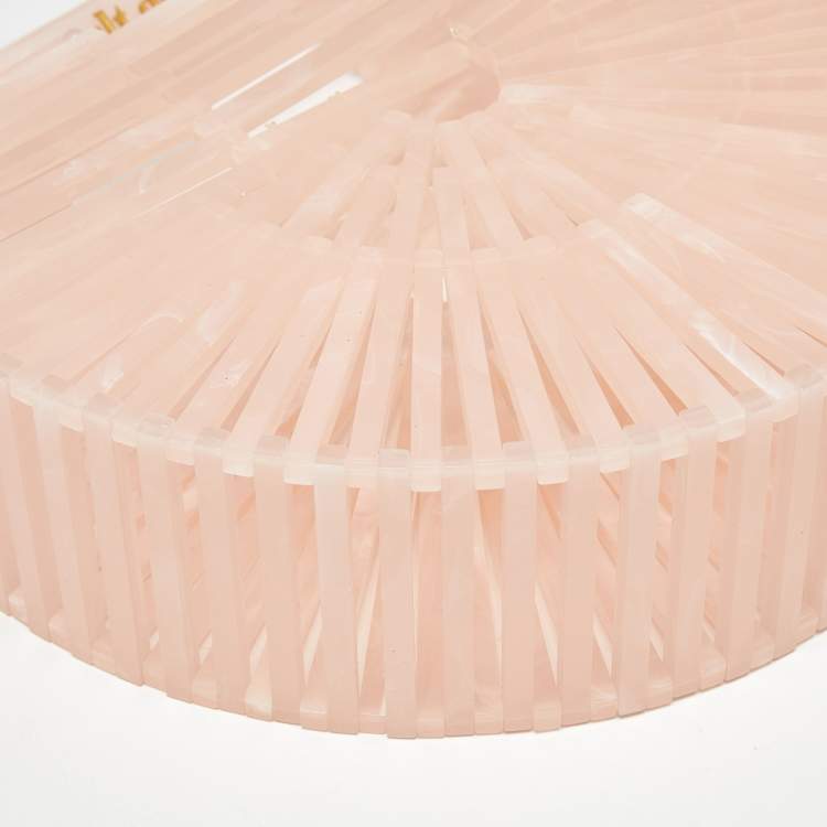 Pre Owned Cult Gaia Pink Acrylic Mini Ark Clutch