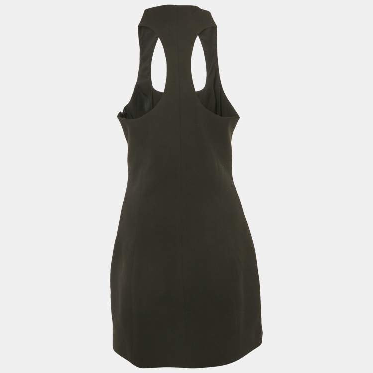 Pre Owned Cult Gaia Black Crepe Akaia Mini Dress M      