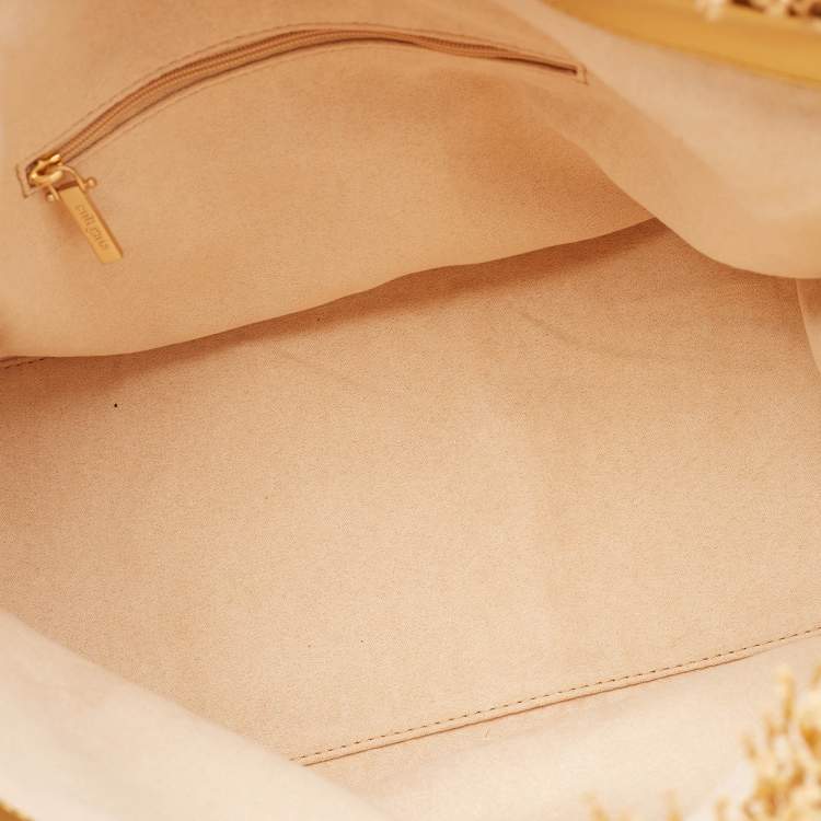 Pre Owned Cult Gaia Gold Woven Foil Fabric Shanti Clutch