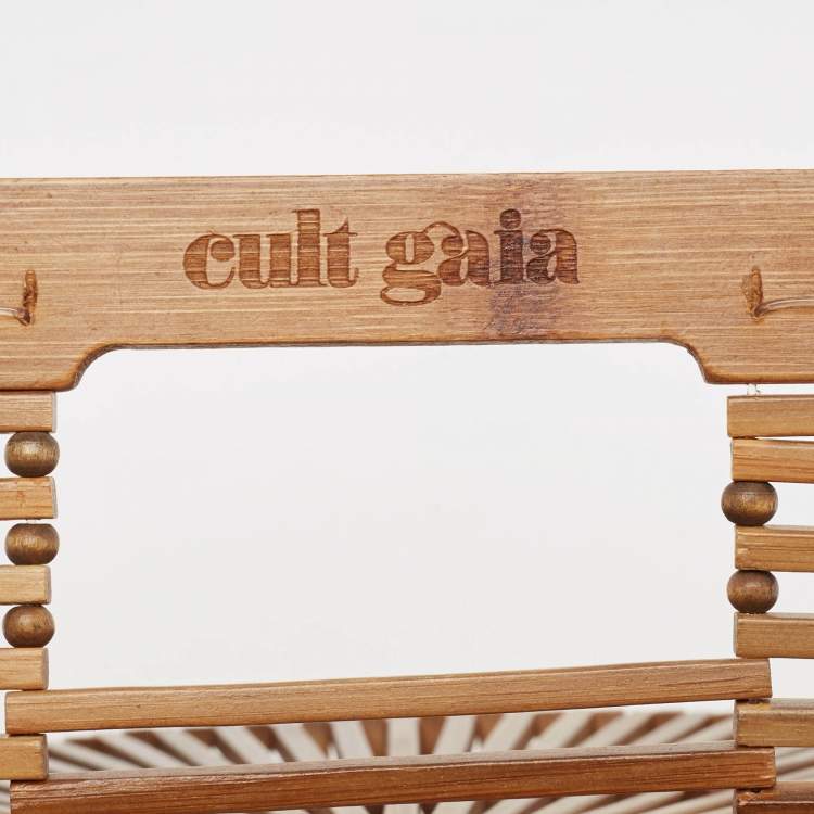 Pre Owned Cult Gaia Brown Bamboo Small Ark Bag