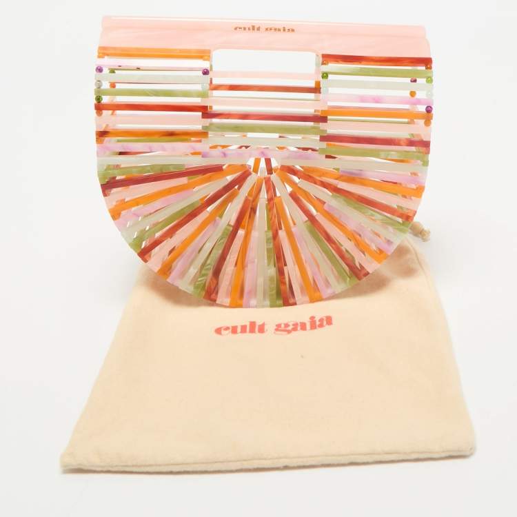 Pre Owned Cult Gaia Multicolor Acrylic Ark Clutch