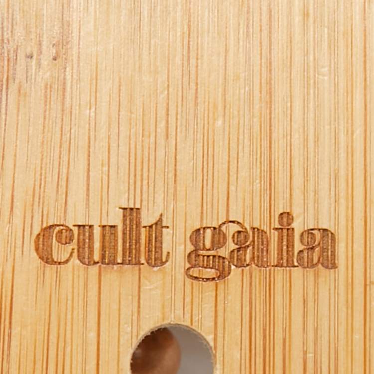 Pre Owned Cult Gaia Brown Bamboo Luna Crossbody Bag