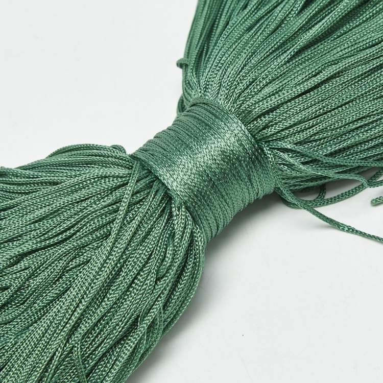 Pre Owned Cult Gaia Green Fabric Angelou Clutch