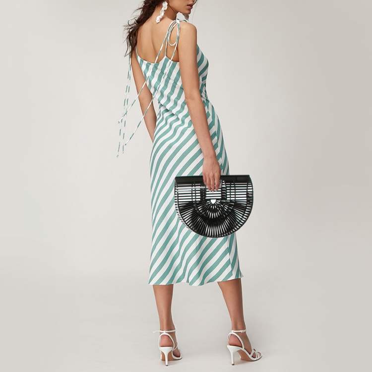 Pre Owned Cult Gaia Black Acrylic Small Ark Clutch
