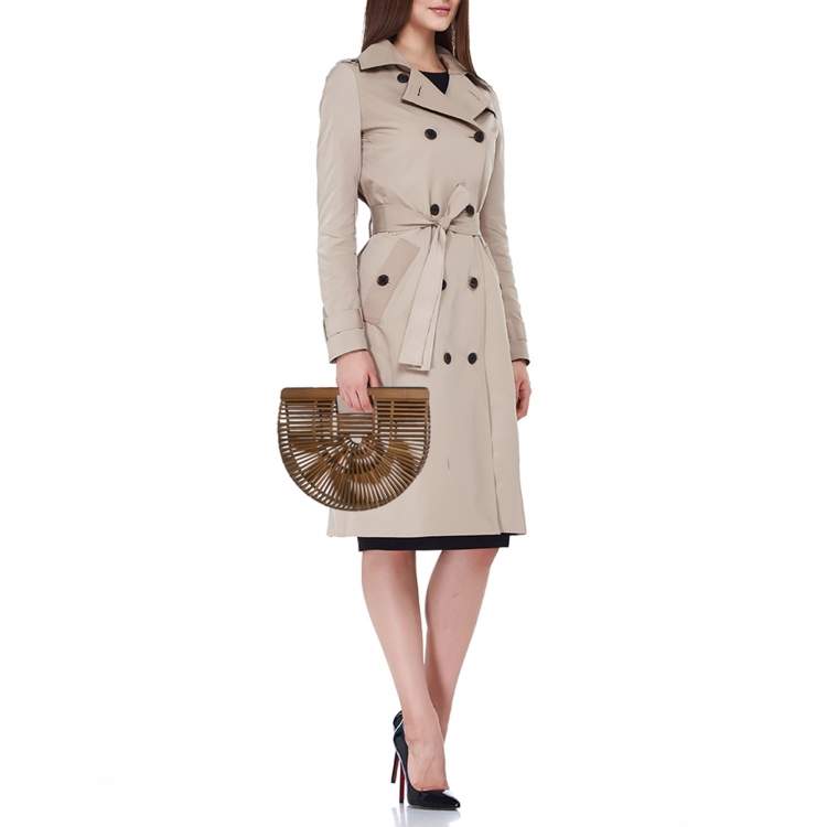 Pre Owned Cult Gaia Ark Brown Bamboo Clutch