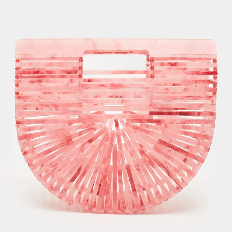 مملوكة مسبقًا Cult Gaia Ark Mini Pink Acrylic Clutch