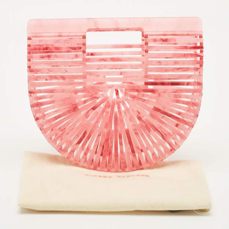 مملوكة مسبقًا Cult Gaia Ark Mini Pink Acrylic Clutch