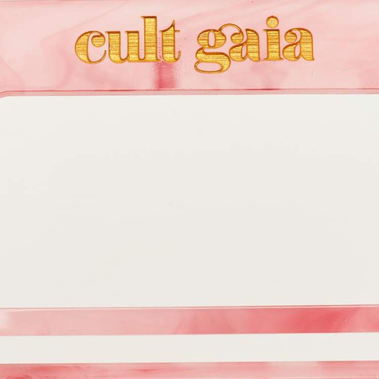 مملوكة مسبقًا Cult Gaia Ark Mini Pink Acrylic Clutch