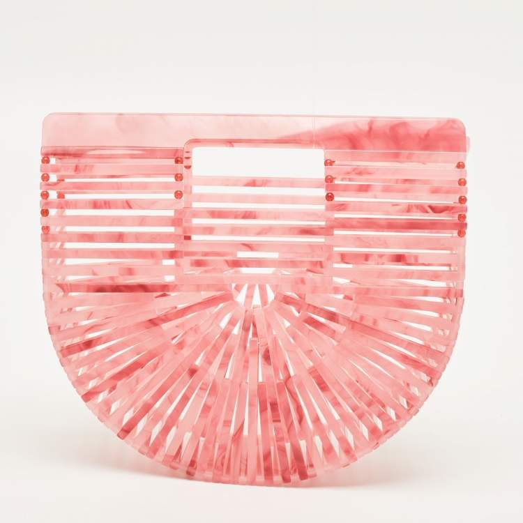 مملوكة مسبقًا Cult Gaia Ark Mini Pink Acrylic Clutch