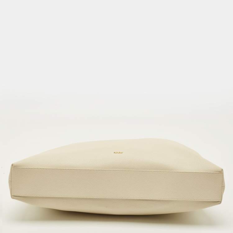 Pre Owned Cult Gaia Reza Off White Leather Tote