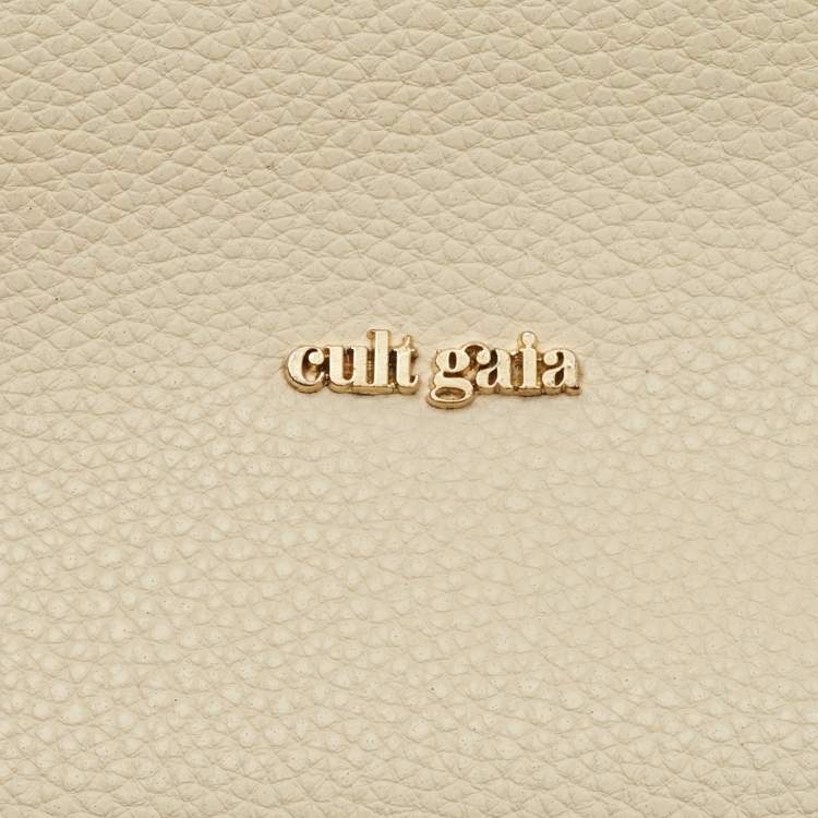 Pre Owned Cult Gaia Reza Off White Leather Tote