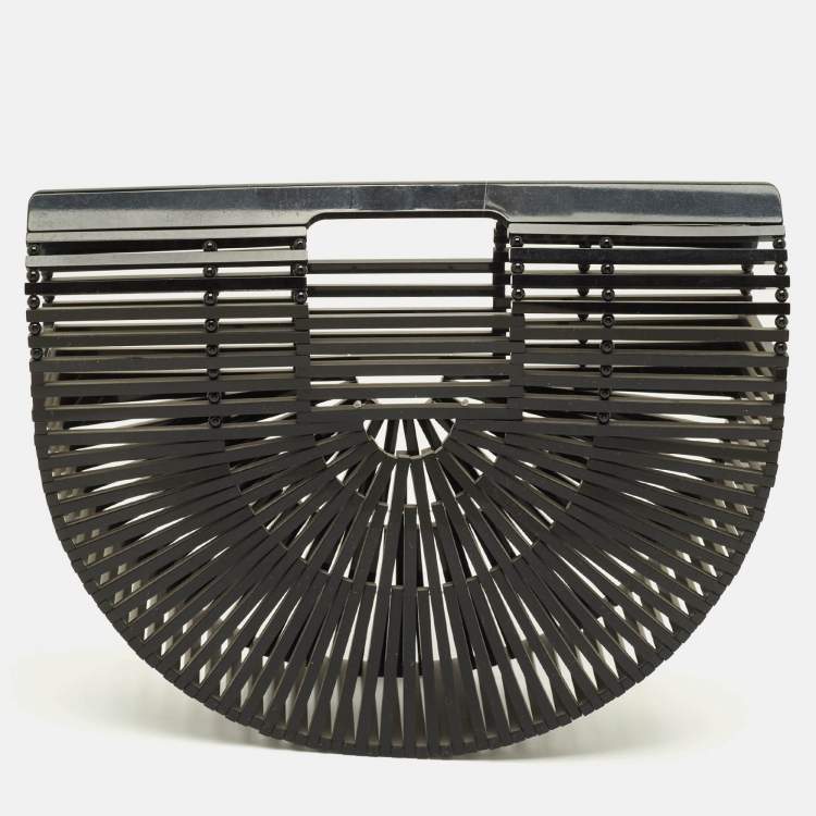 Pre Owned Cult Gaia Ark Black Acrylic Clutch