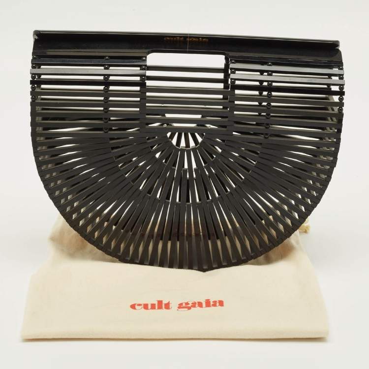 Pre Owned Cult Gaia Ark Black Acrylic Clutch