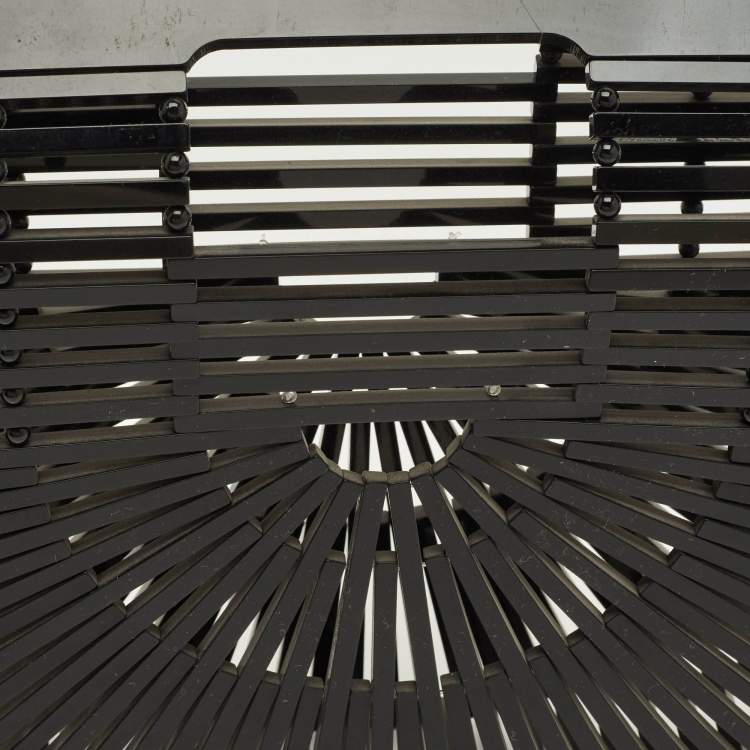 Pre Owned Cult Gaia Ark Black Acrylic Clutch