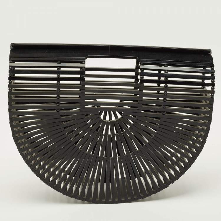 Pre Owned Cult Gaia Ark Black Acrylic Clutch