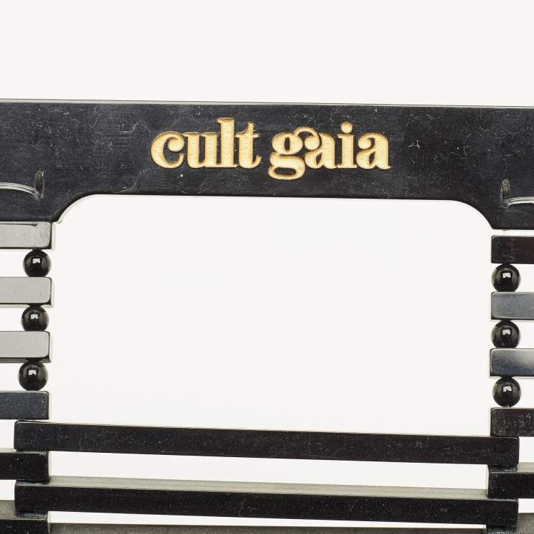 Pre Owned Cult Gaia Ark Black Acrylic Clutch